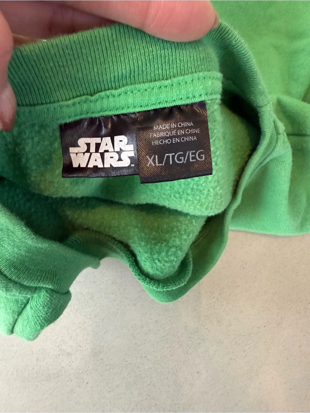 Star Wars Kids Green Baby Yoda Holiday Sweatshirt